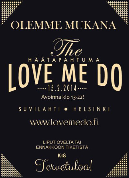 Studio Onni mukana Love Me Do-häätapahtumassa 15.2.2014